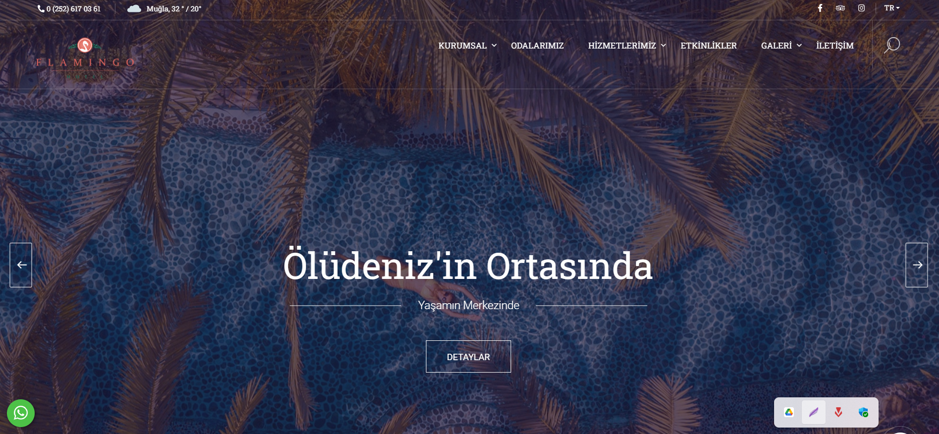 Flamingo Hotel Website Projemiz.